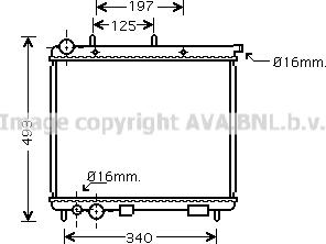 Prasco CN2187 - Радиатор, охлаждение двигателя autospares.lv