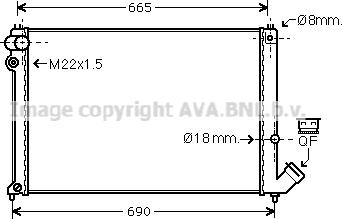 Prasco CN2139 - Радиатор, охлаждение двигателя autospares.lv