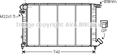 Prasco CN2138 - Радиатор, охлаждение двигателя autospares.lv