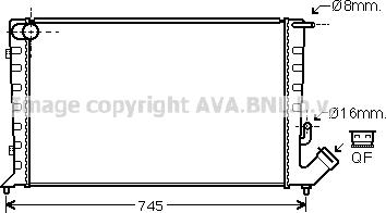 Prasco CN2211 - Радиатор, охлаждение двигателя autospares.lv