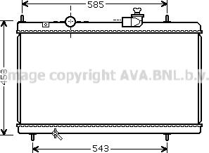 Prasco CN2228 - Радиатор, охлаждение двигателя autospares.lv