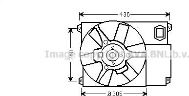 Prasco CN7541 - Вентилятор, охлаждение двигателя autospares.lv