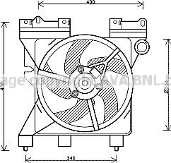 Prasco CN7547 - Вентилятор, охлаждение двигателя autospares.lv