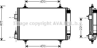 Prasco CNA5192D - Конденсатор кондиционера autospares.lv