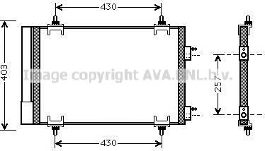 Prasco CNA5230D - Конденсатор кондиционера autospares.lv