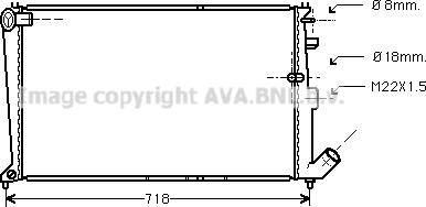 Prasco CNA2010 - Радиатор, охлаждение двигателя autospares.lv