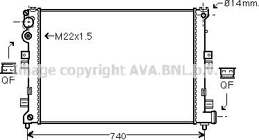 Prasco CNA2089 - Радиатор, охлаждение двигателя autospares.lv