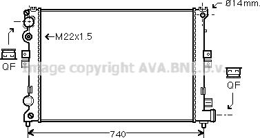 Prasco CNA2079 - Радиатор, охлаждение двигателя autospares.lv