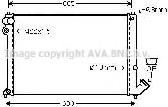 Prasco CNA2139 - Радиатор, охлаждение двигателя autospares.lv