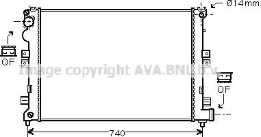 Prasco CNA2208 - Радиатор, охлаждение двигателя autospares.lv