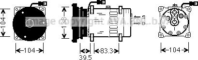 Prasco CPK001 - Компрессор кондиционера autospares.lv