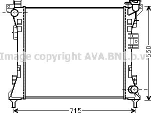 Prasco CR2104 - Радиатор, охлаждение двигателя autospares.lv