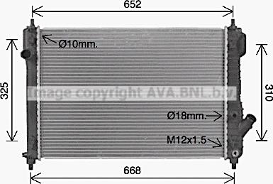 Prasco CT2075 - Радиатор, охлаждение двигателя autospares.lv