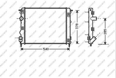 Prasco DA322R007 - Радиатор, охлаждение двигателя autospares.lv