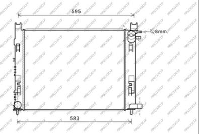 Prasco DA226R003 - Радиатор, охлаждение двигателя autospares.lv