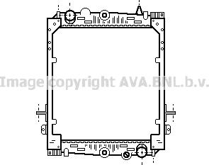 Prasco DF2023 - Радиатор, охлаждение двигателя autospares.lv