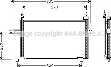 Prasco DN5194 - Конденсатор кондиционера autospares.lv