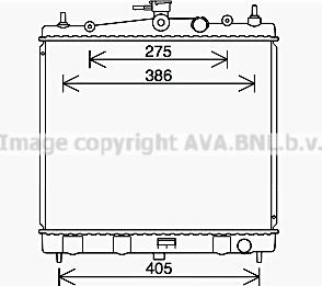 Prasco DN2454 - Радиатор, охлаждение двигателя autospares.lv