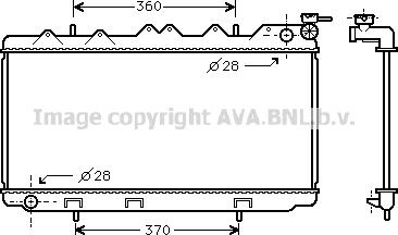 Prasco DN2116 - Радиатор, охлаждение двигателя autospares.lv