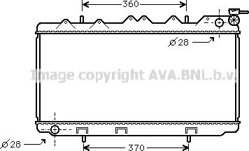 Prasco DN2118 - Радиатор, охлаждение двигателя autospares.lv