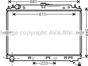 Prasco DN2296 - Радиатор, охлаждение двигателя autospares.lv