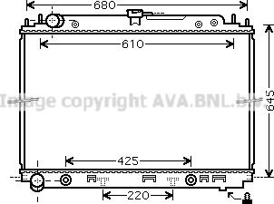 Prasco DN2297 - Радиатор, охлаждение двигателя autospares.lv