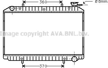 Prasco DN2214 - Радиатор, охлаждение двигателя autospares.lv