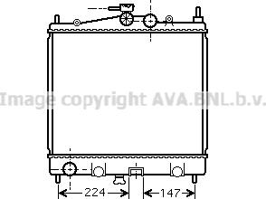 Prasco DN2210 - Радиатор, охлаждение двигателя autospares.lv