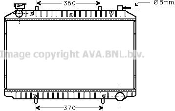 Prasco DNA2206 - Радиатор, охлаждение двигателя autospares.lv