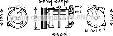 Prasco DNK315 - Компрессор кондиционера autospares.lv