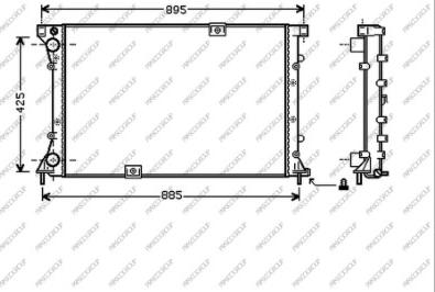 Prasco DS950R002 - Радиатор, охлаждение двигателя autospares.lv