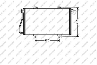 Prasco DS958C001 - Конденсатор кондиционера autospares.lv