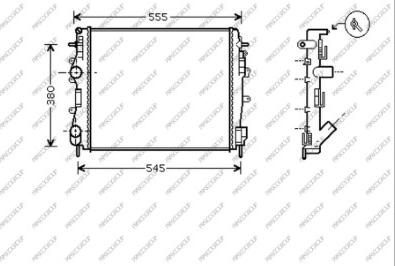 Prasco DS917R011 - Радиатор, охлаждение двигателя autospares.lv