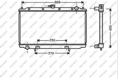 Prasco DS175R001 - Радиатор, охлаждение двигателя autospares.lv