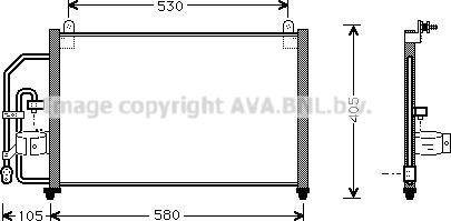 Prasco DW5012 - Конденсатор кондиционера autospares.lv