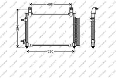 Prasco DW324C002 - Конденсатор кондиционера autospares.lv