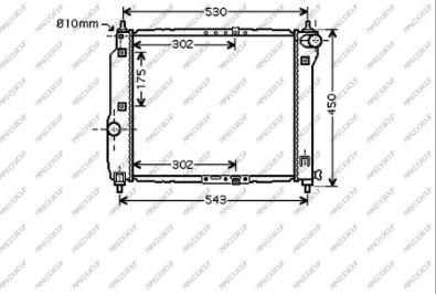 Prasco DW326R001 - Радиатор, охлаждение двигателя autospares.lv