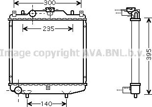 Prasco DWA2051 - Радиатор, охлаждение двигателя autospares.lv