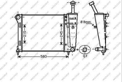 Prasco FD008R001 - Радиатор, охлаждение двигателя autospares.lv