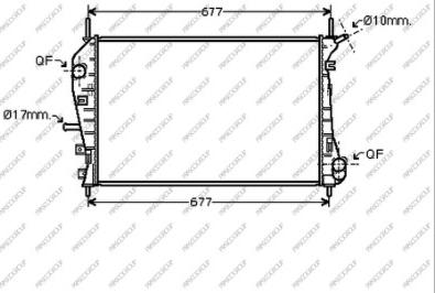 Prasco FD107R005 - Радиатор, охлаждение двигателя autospares.lv