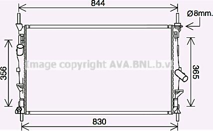 Prasco FD2628 - Радиатор, охлаждение двигателя autospares.lv