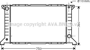 Prasco FD2169 - Радиатор, охлаждение двигателя autospares.lv