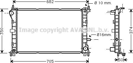 Prasco FD2379 - Радиатор, охлаждение двигателя autospares.lv