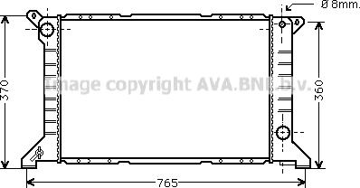 Prasco FD2203 - Радиатор, охлаждение двигателя autospares.lv