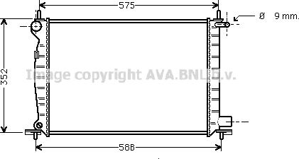 Prasco FD2224 - Радиатор, охлаждение двигателя autospares.lv