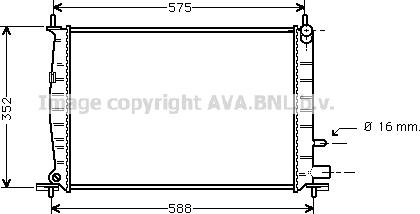 Prasco FD2220 - Радиатор, охлаждение двигателя autospares.lv