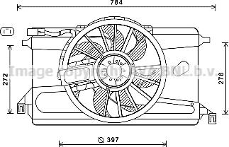 Prasco FD7561 - Вентилятор, охлаждение двигателя autospares.lv