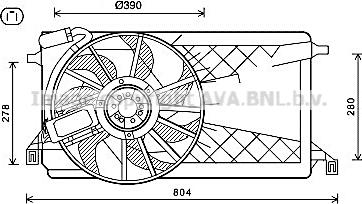 Prasco FD7563 - Вентилятор, охлаждение двигателя autospares.lv