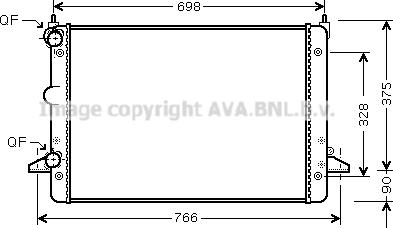 Prasco FDA2396 - Радиатор, охлаждение двигателя autospares.lv