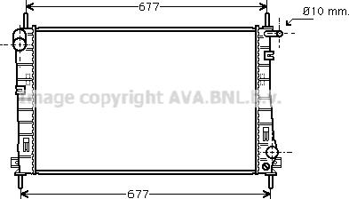 Prasco FDA2336 - Радиатор, охлаждение двигателя autospares.lv